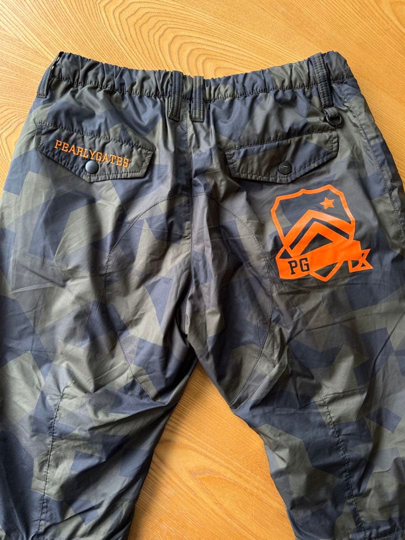 パーリーゲイツ　迷彩風柄　防寒パンツ　サイズ2