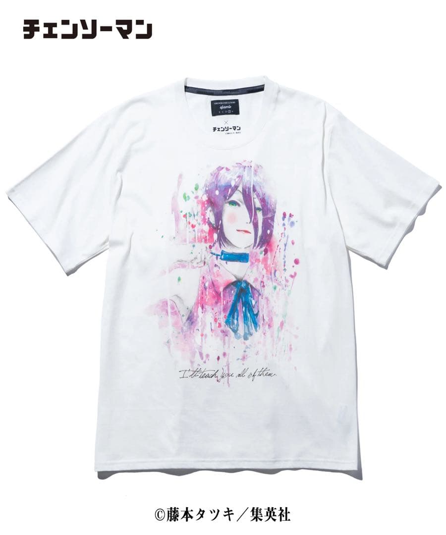 glamb × チェンソーマン レゼ 水彩画 Tシャツ
