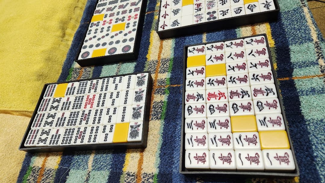 特大 麻雀牌 Ｌサイズ まーじゃんぱい マージャンパイ 麻雀牌一式 Lサイズ