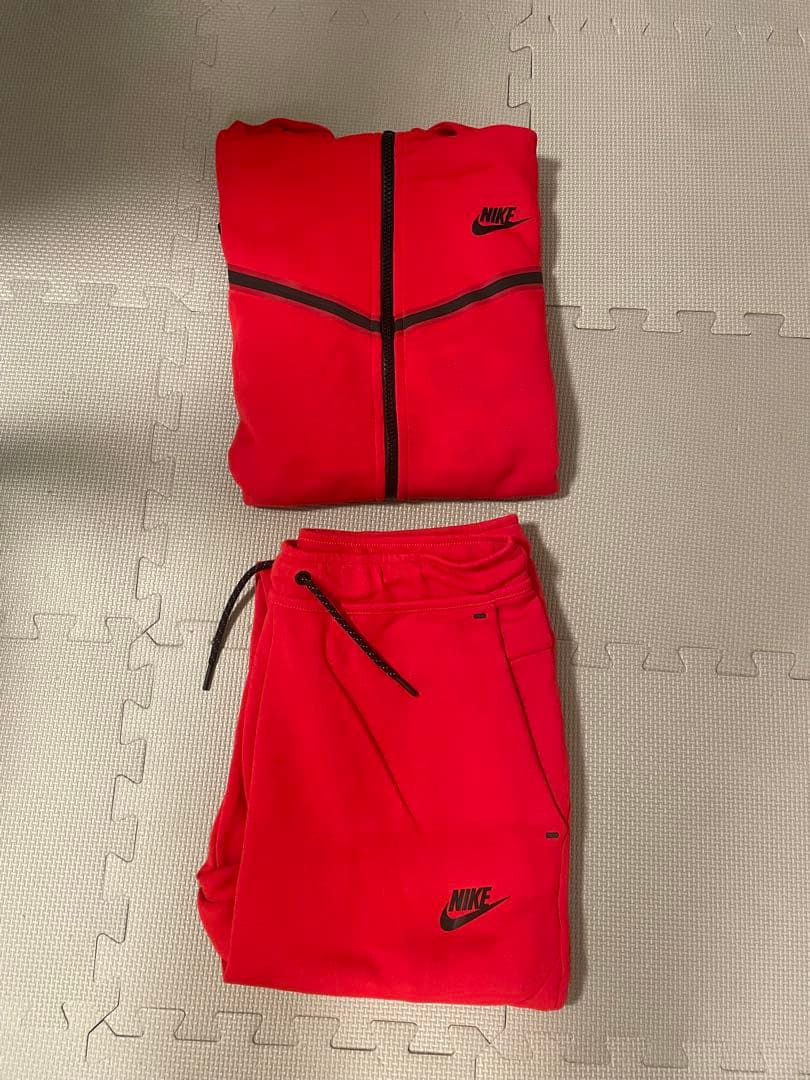 Nike Techfleece red set テックフリースセット　ナイキ