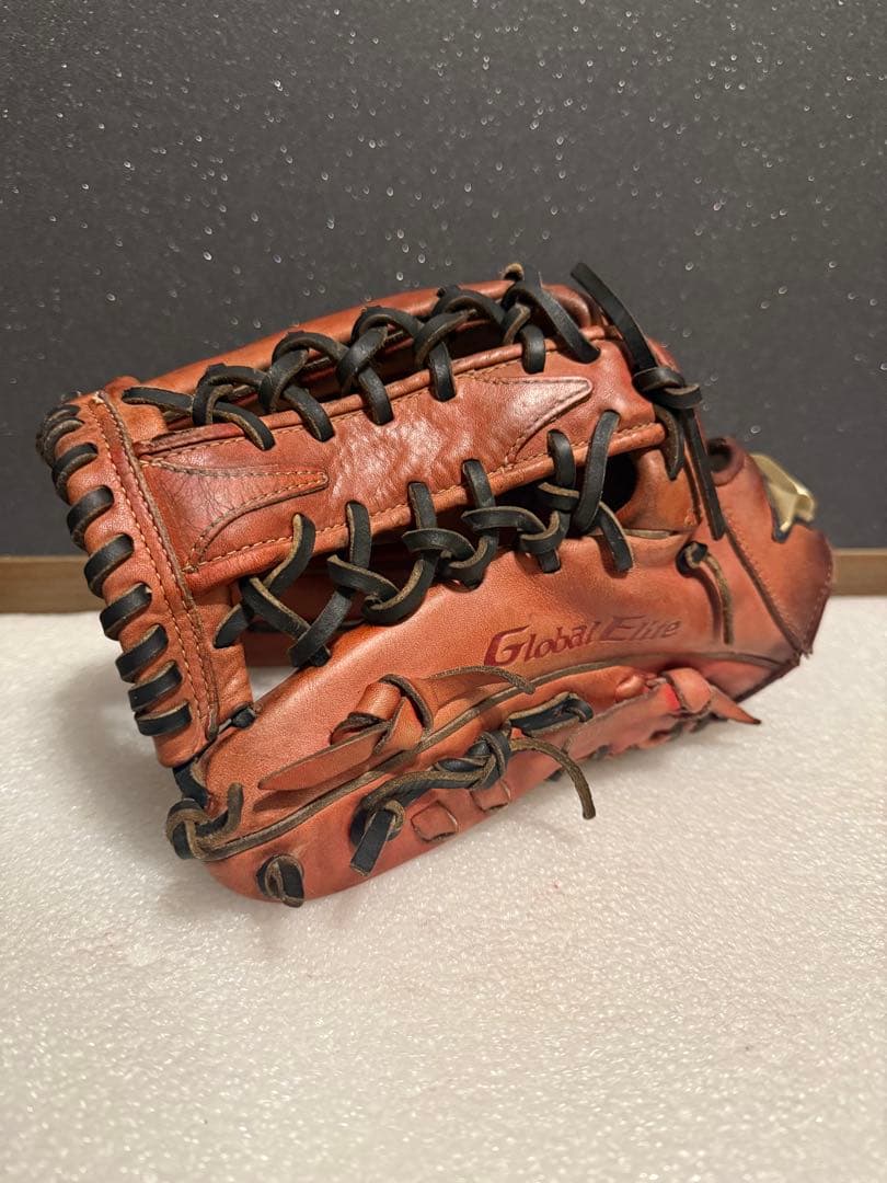 ★美品★ ミズノ グローバルエリート 硬式外野手 革質◎ 良型 左 サウスポー