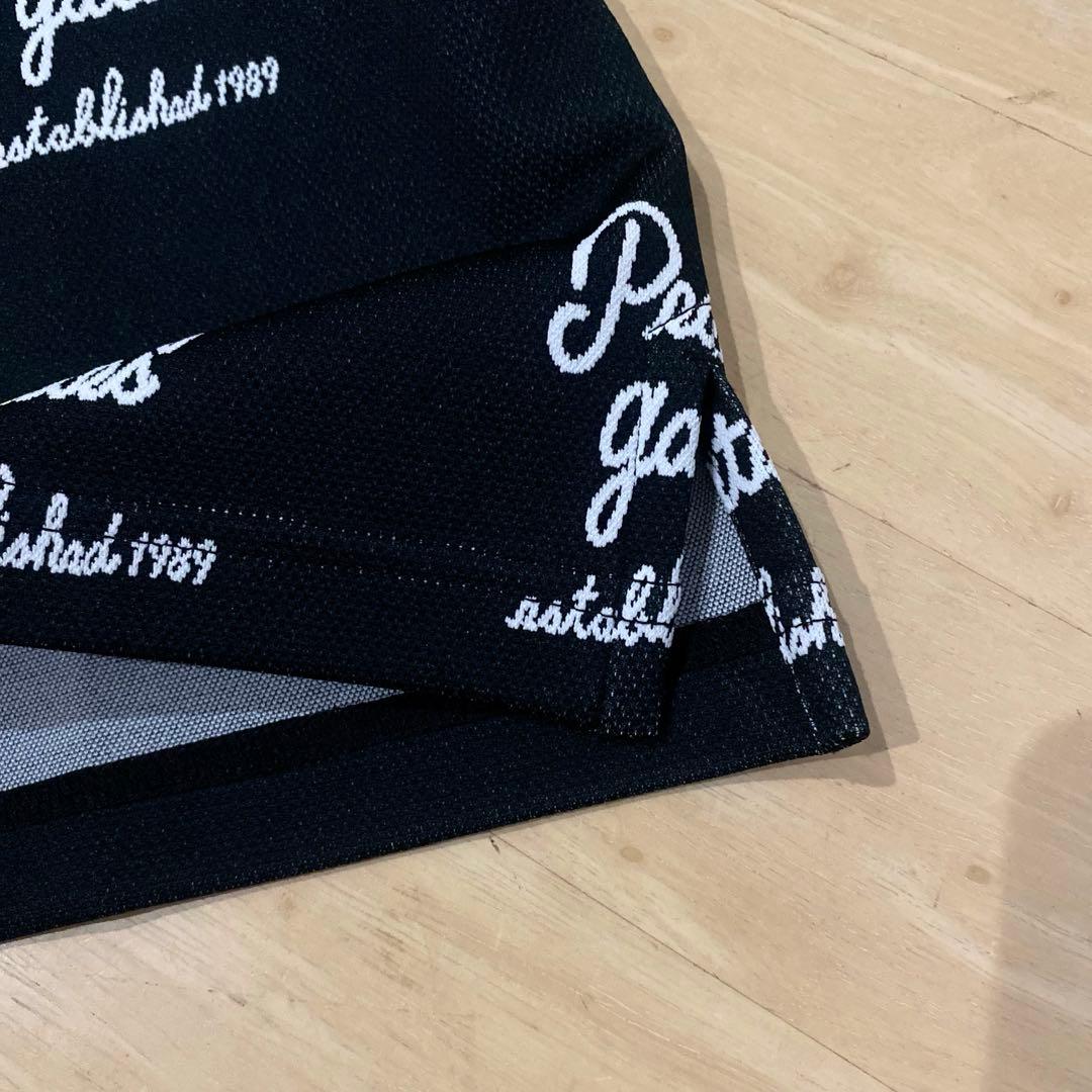 パーリーゲイツ☆新品 残1点 筆記体ロゴ ジャカード ポロシャツ