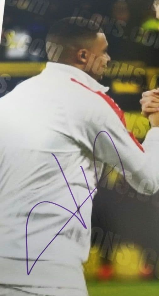 ICONS　エムバペ　ハーランド　直筆サイン　フォトグラフ　写真