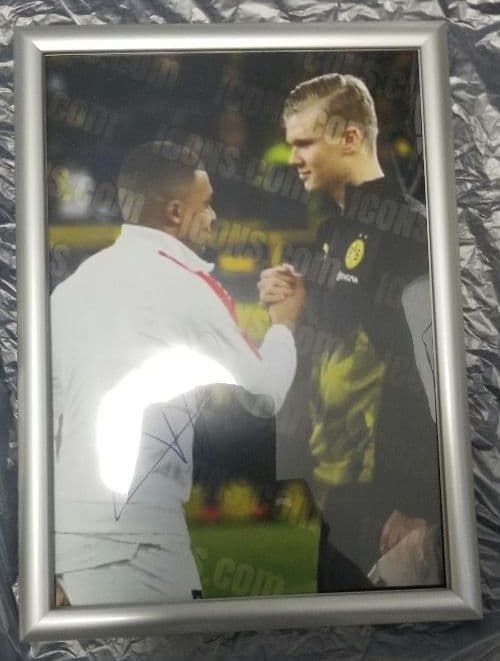 ICONS　エムバペ　ハーランド　直筆サイン　フォトグラフ　写真