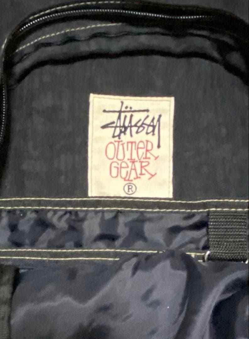 激レア 90's 白タグ OLD STUSSY リュック ブラック 刺繍
