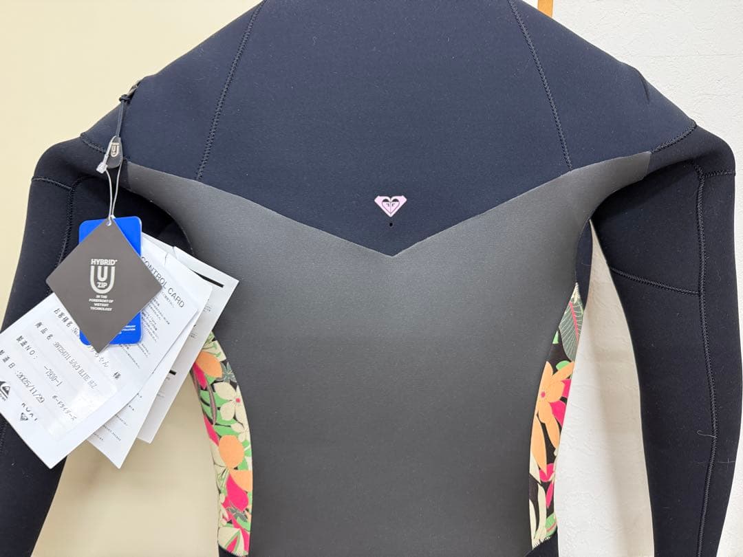 ROXY セミドライスーツ ブラック/PALM SONG