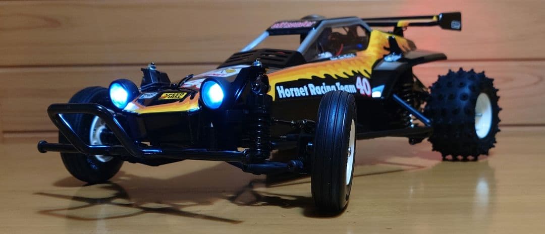 タミヤRCホーネットEVO.(LEDライト付)＆プロポ＆バッテリー充電器完成品