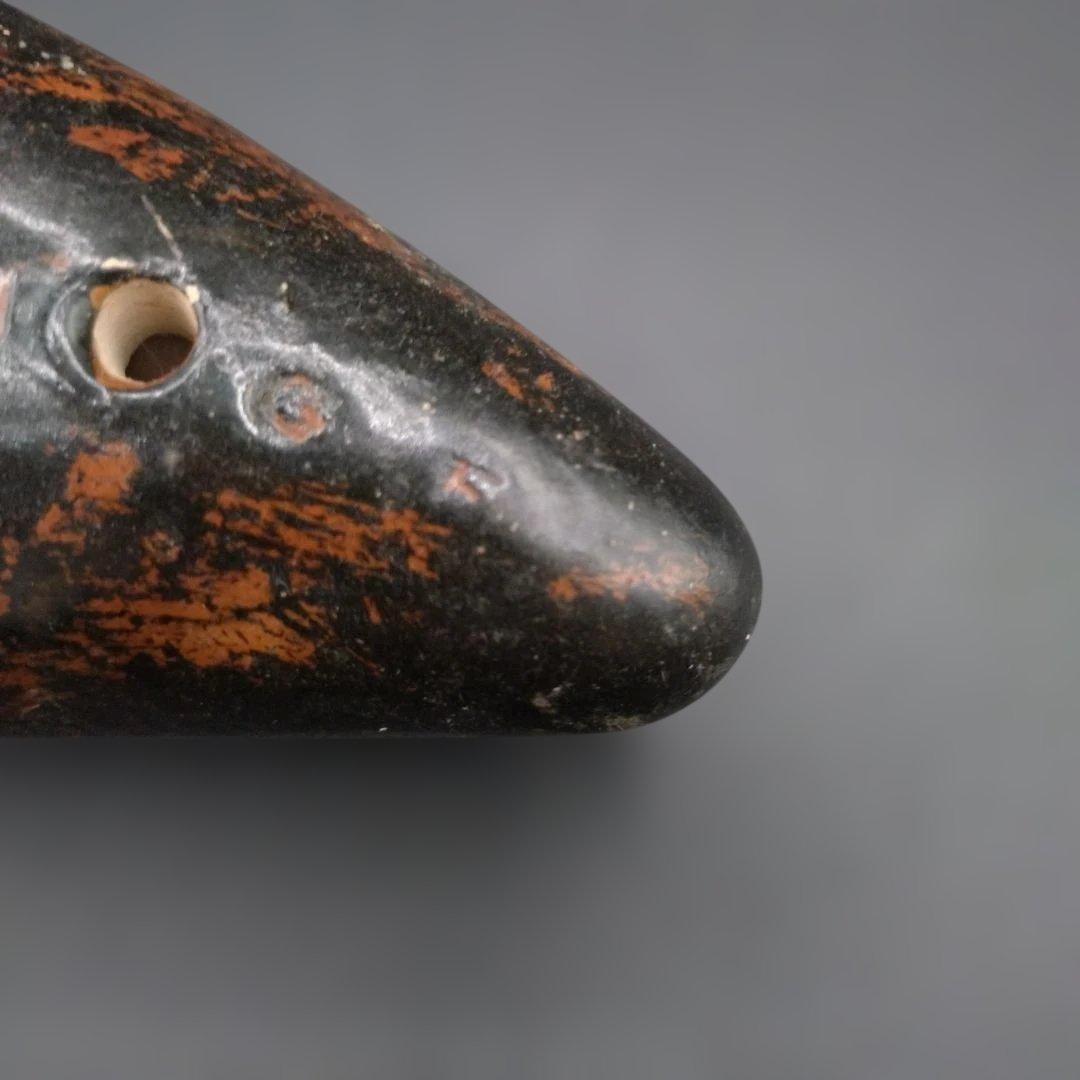 オカリナ　黒　魚　ヴィンテージ　楽器