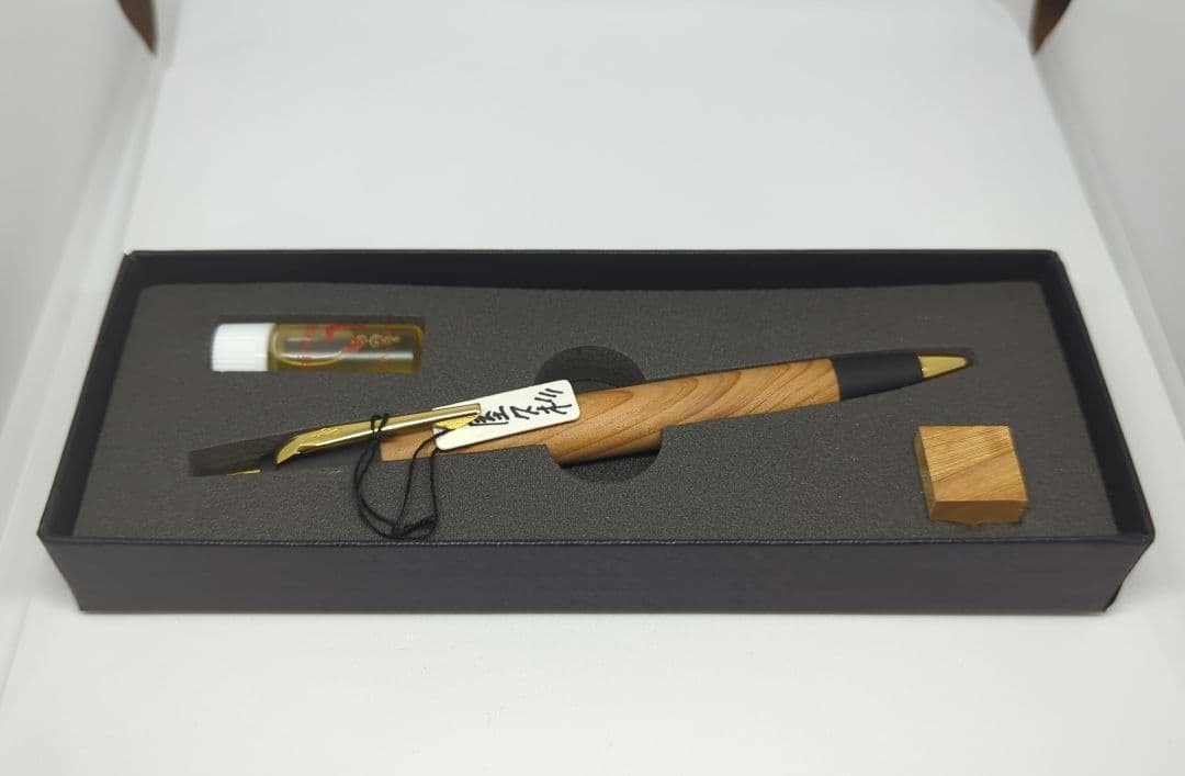 野原工芸 新型 屋久杉 シャープペンシル ゴールド シャーペン