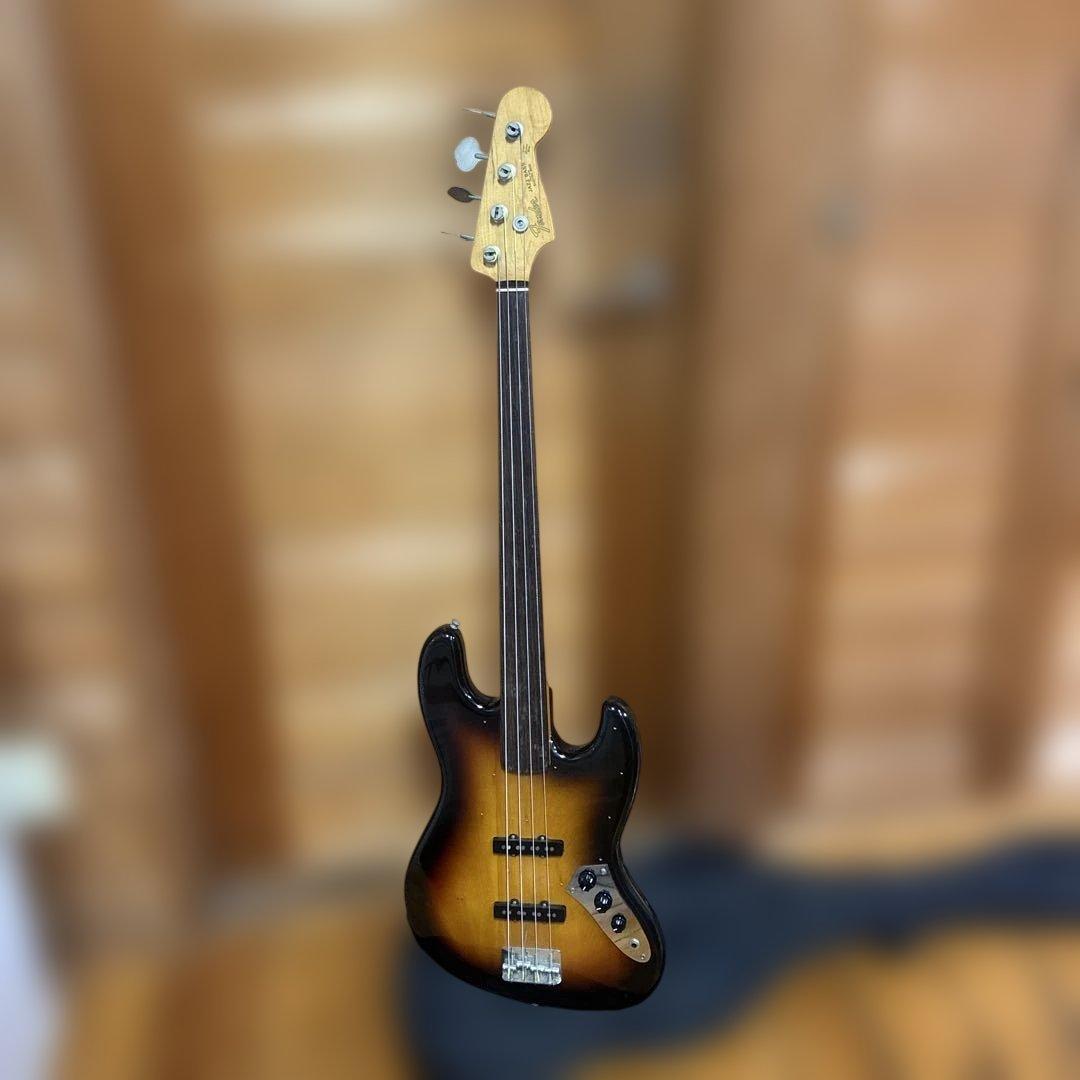 Fender Japan ジャズベース フレットレス ブラウンサンバースト