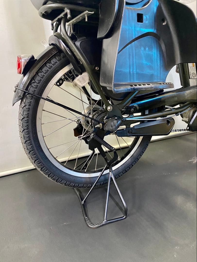 1年保証 ヤマハ　パスキッス　20インチ　カーキ色　子供乗せ　電動アシスト自転車