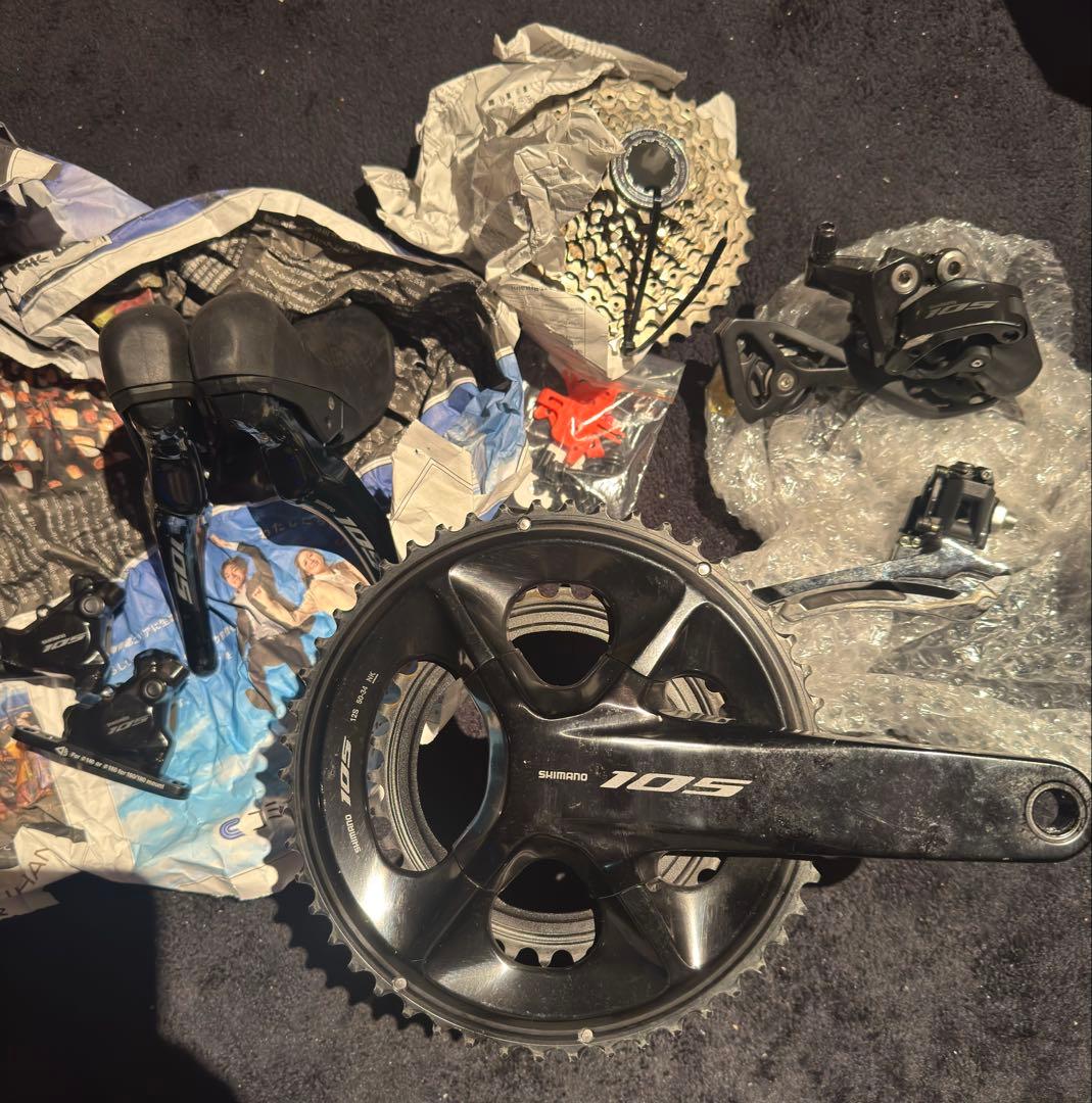 Shimano 105（R7100）コンポセット チェーン、ディスクローター無し