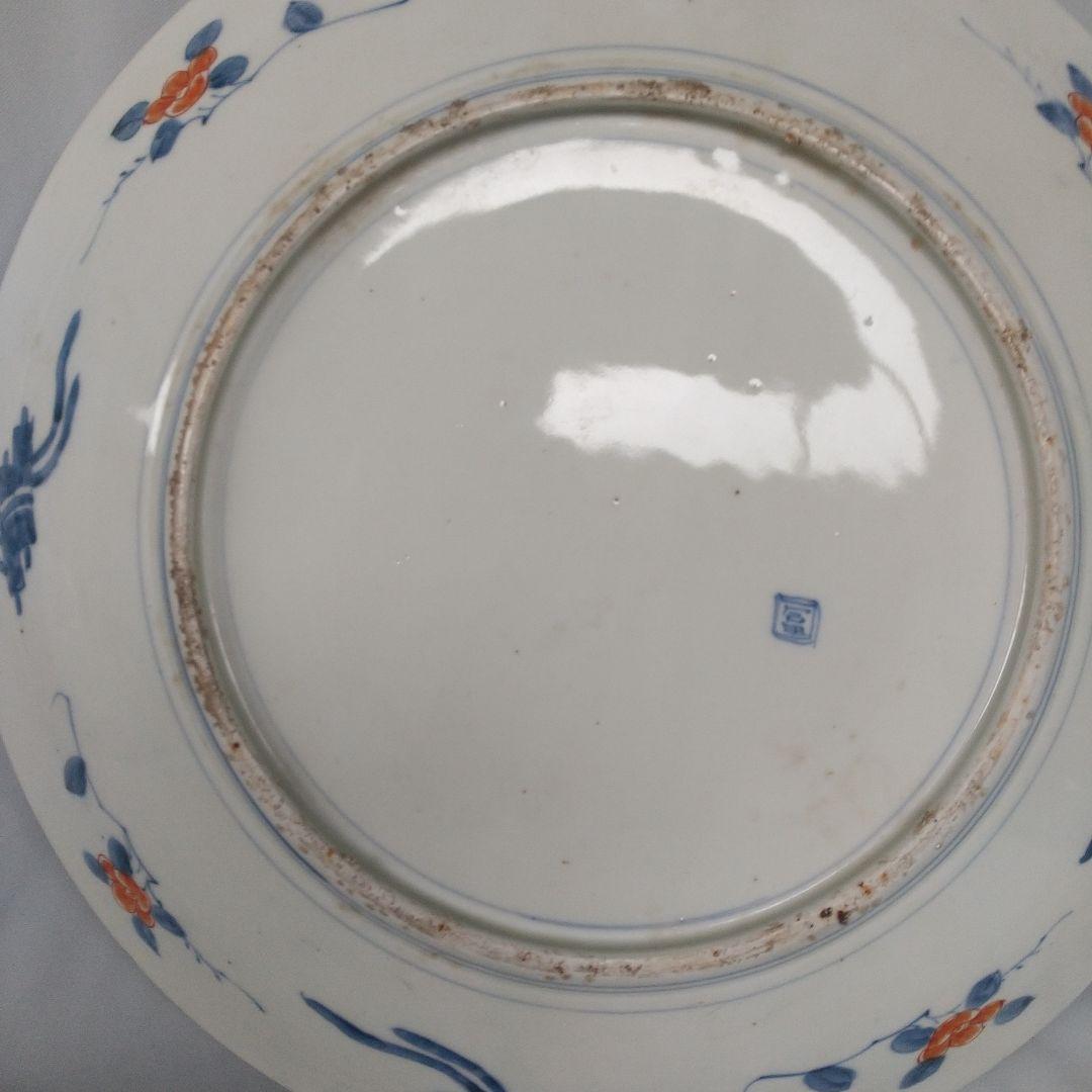 古伊万里　有田焼　金蘭手　大皿　直径約40.5センチ