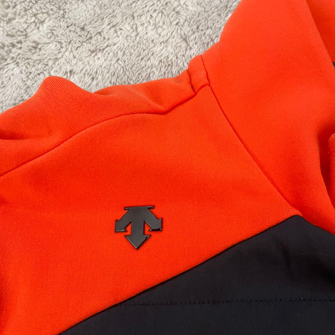 DESCENTE　GOLF フルジップジャケット メンズ　オレンジ　L