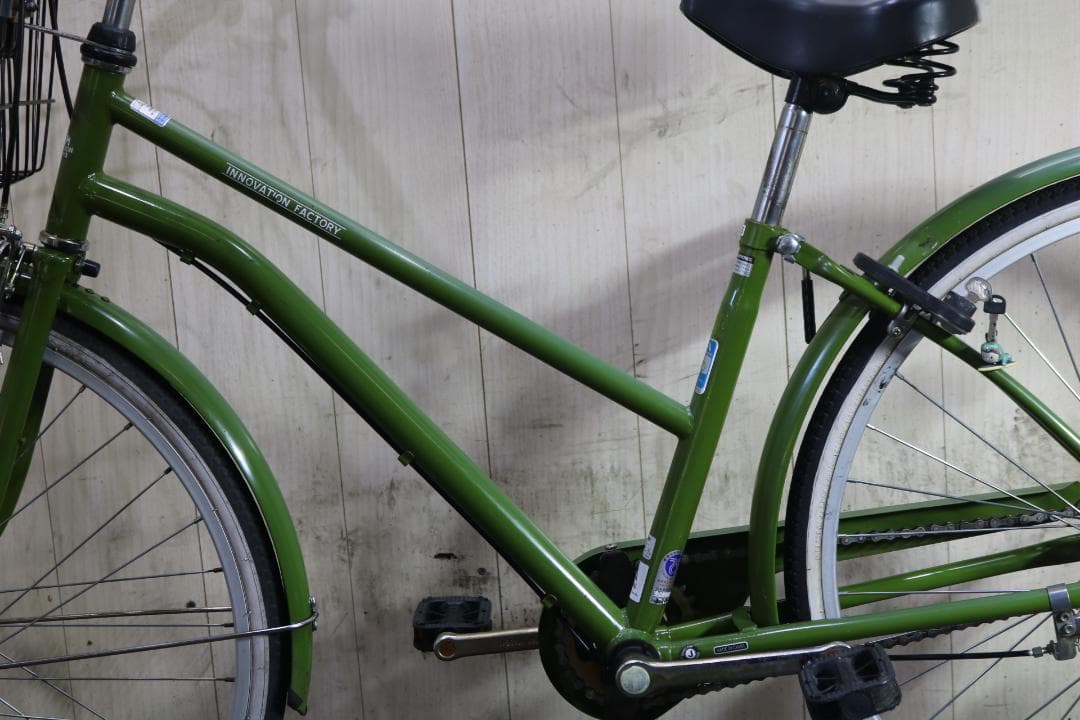 INNOVATION FACTORY 26インチ 軽快シティークロス GREEN