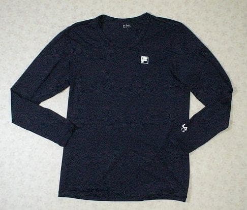 11153　フィラゴルフ　メンズ　長袖カットソー　紺色　サイズＬ