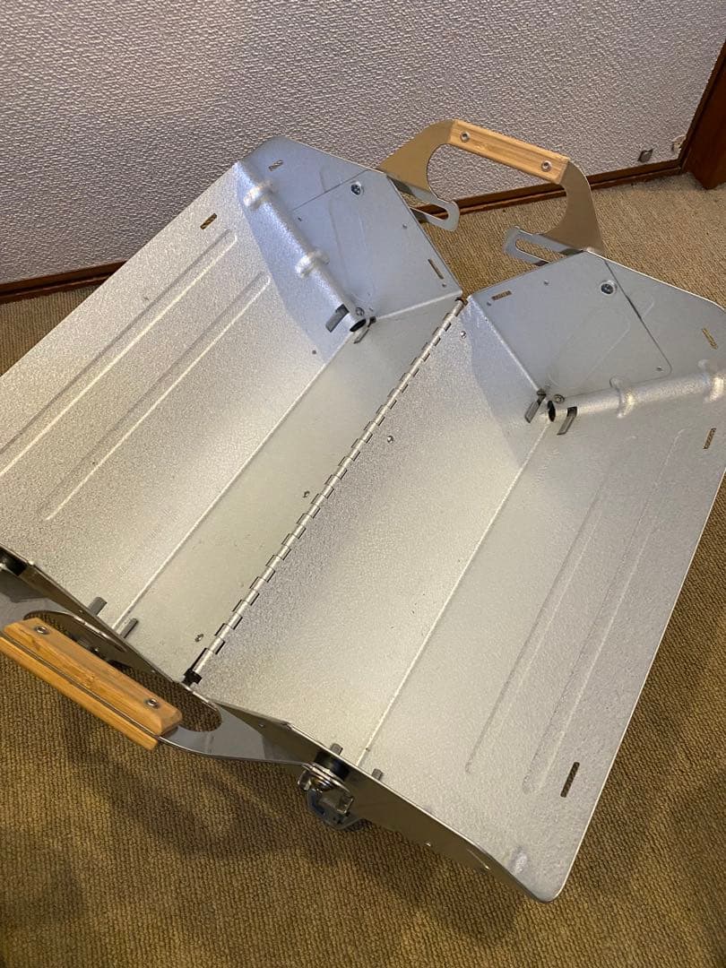 【美品】シェルフコンテナ25 耐熱塗装済みステンレス天板・アルミバー付き