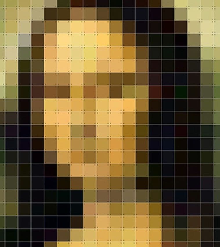 【IXXI】ウォールピクチャー ピクセル モナリザ 200×200cm