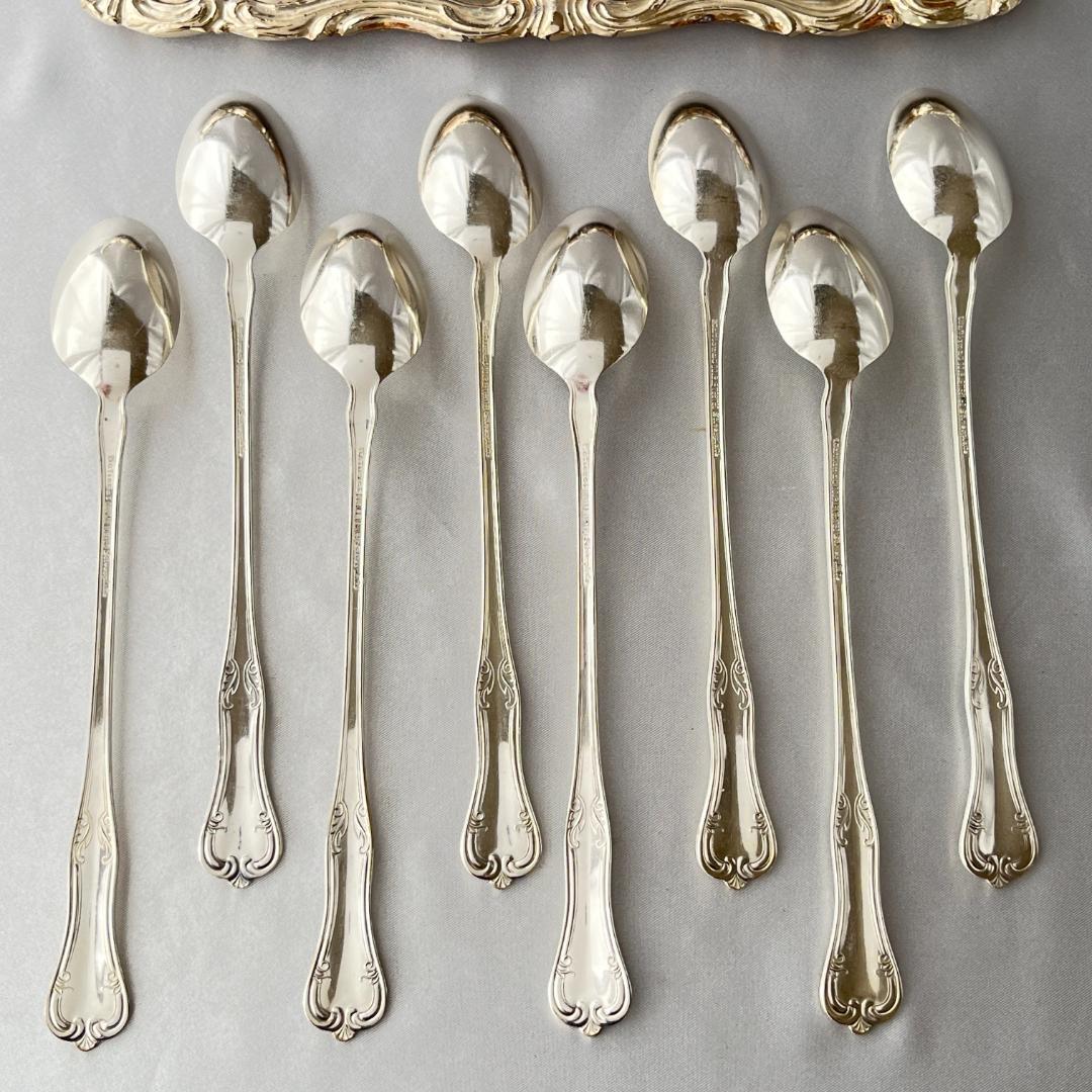 【National Silver】 クイーンエリザベス クリームソーダスプーン