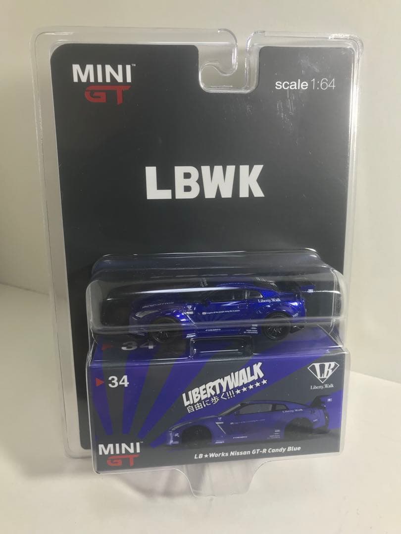 リバティーウォーク 1/64 ミニカー GT 北米仕様　キャンディーブルー未開封