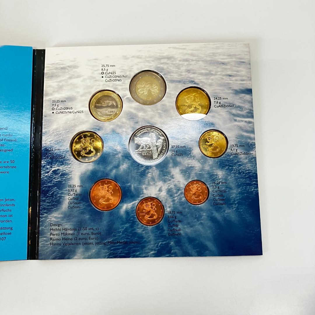 フィンランド 記念硬貨セット 2005年発行　ホッキョクギツネ