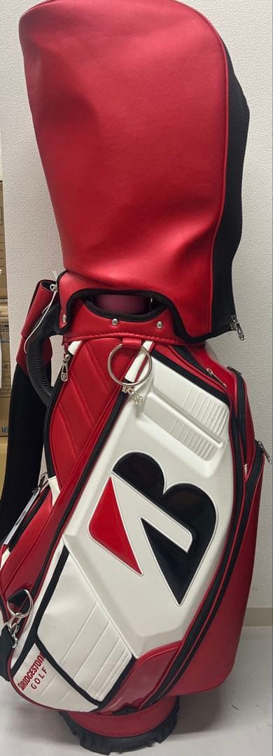 【値下げ交渉可能】BRIDGESTONE キャディバッグ 赤白