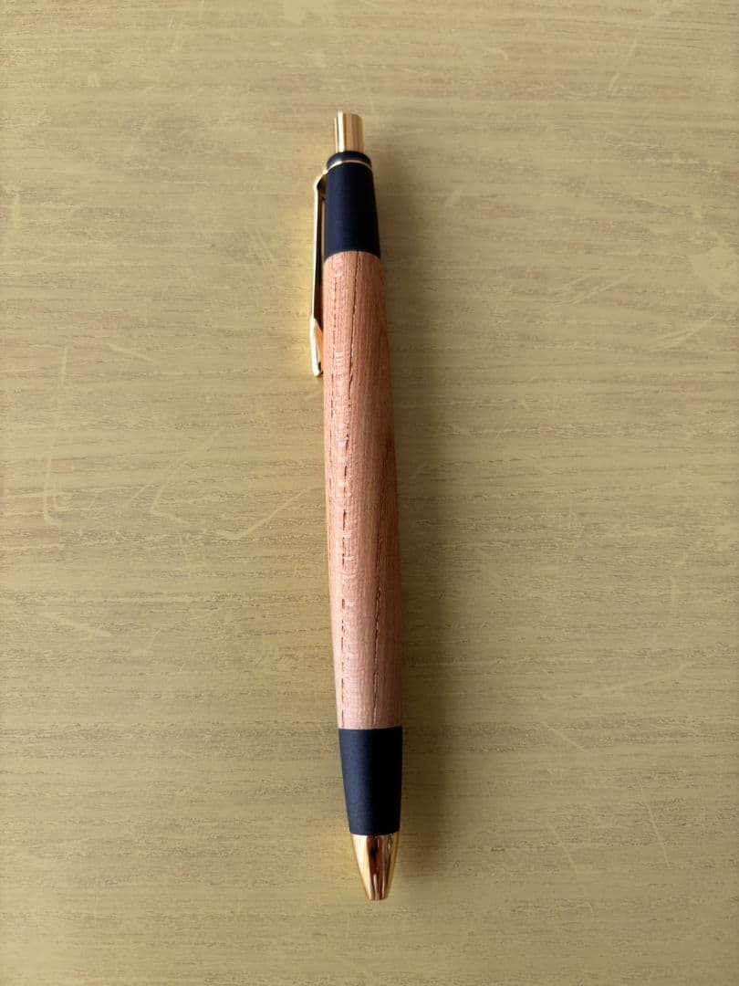 ボナンペン　欅　シャーペン　真鍮金具