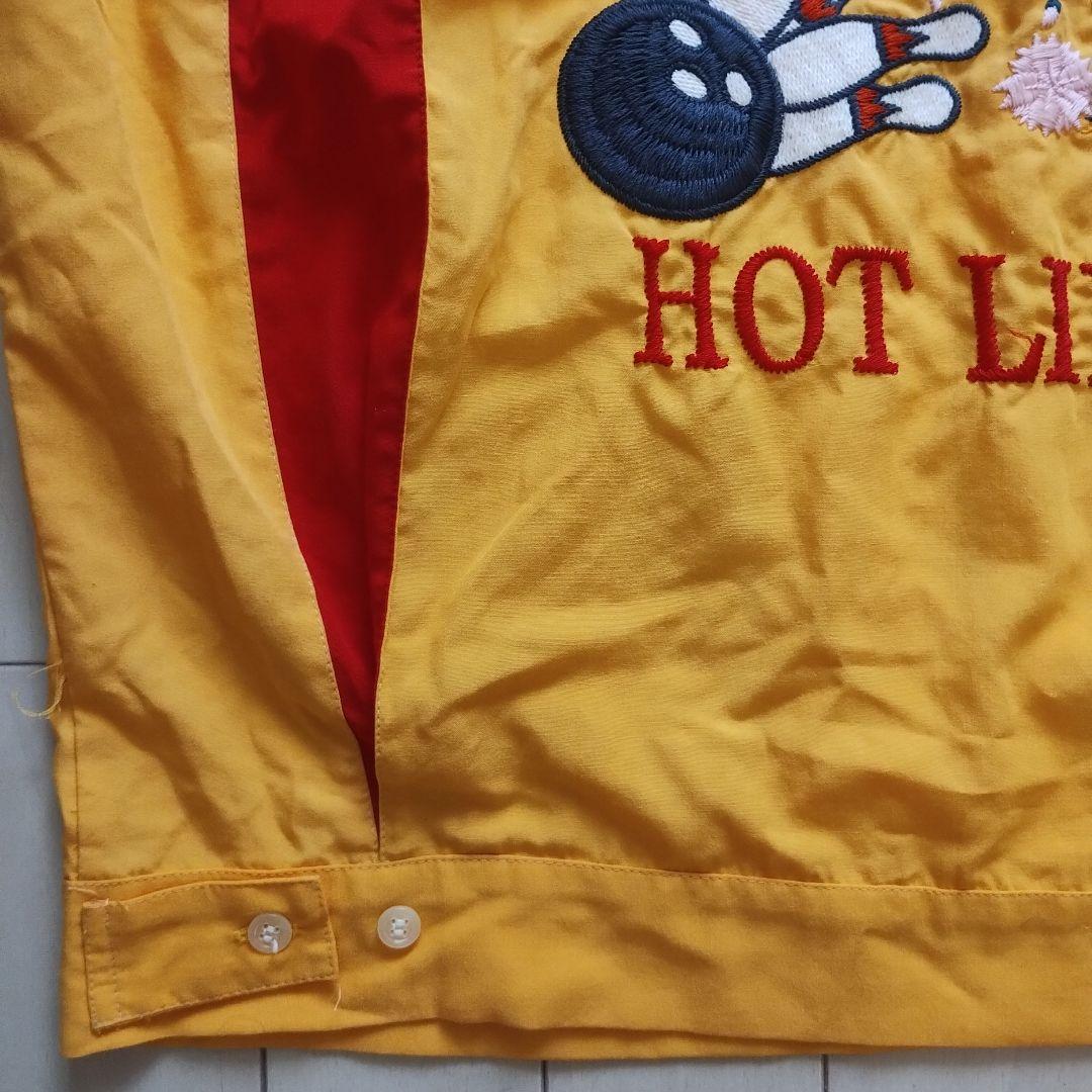 90's PINK DRAGON ピンクドラゴン日本製ボウリングシャツ