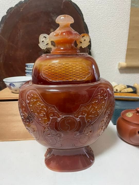 玉石 瑪瑙 玉彫り 置物香炉 香道具 文房具 古美術 中国古玩骨董