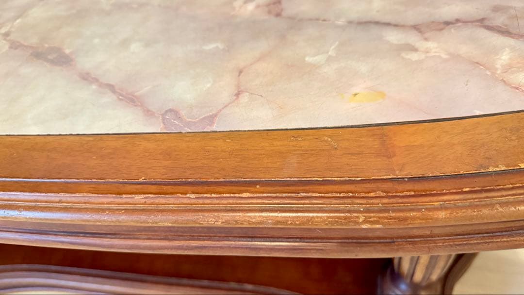 ローテーブル 家具 大理石風 木製 アンティーク センターテーブル