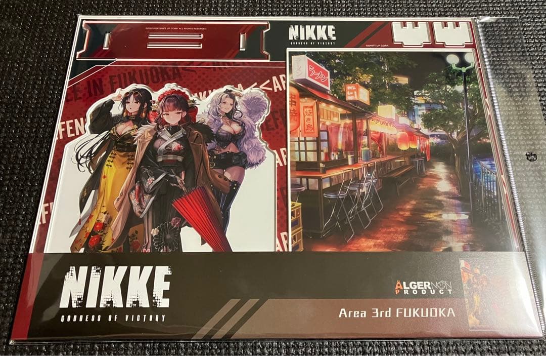 NIKKE　エリア防衛戦　福岡　ジオラマアクリル　B2タペストリー　セット