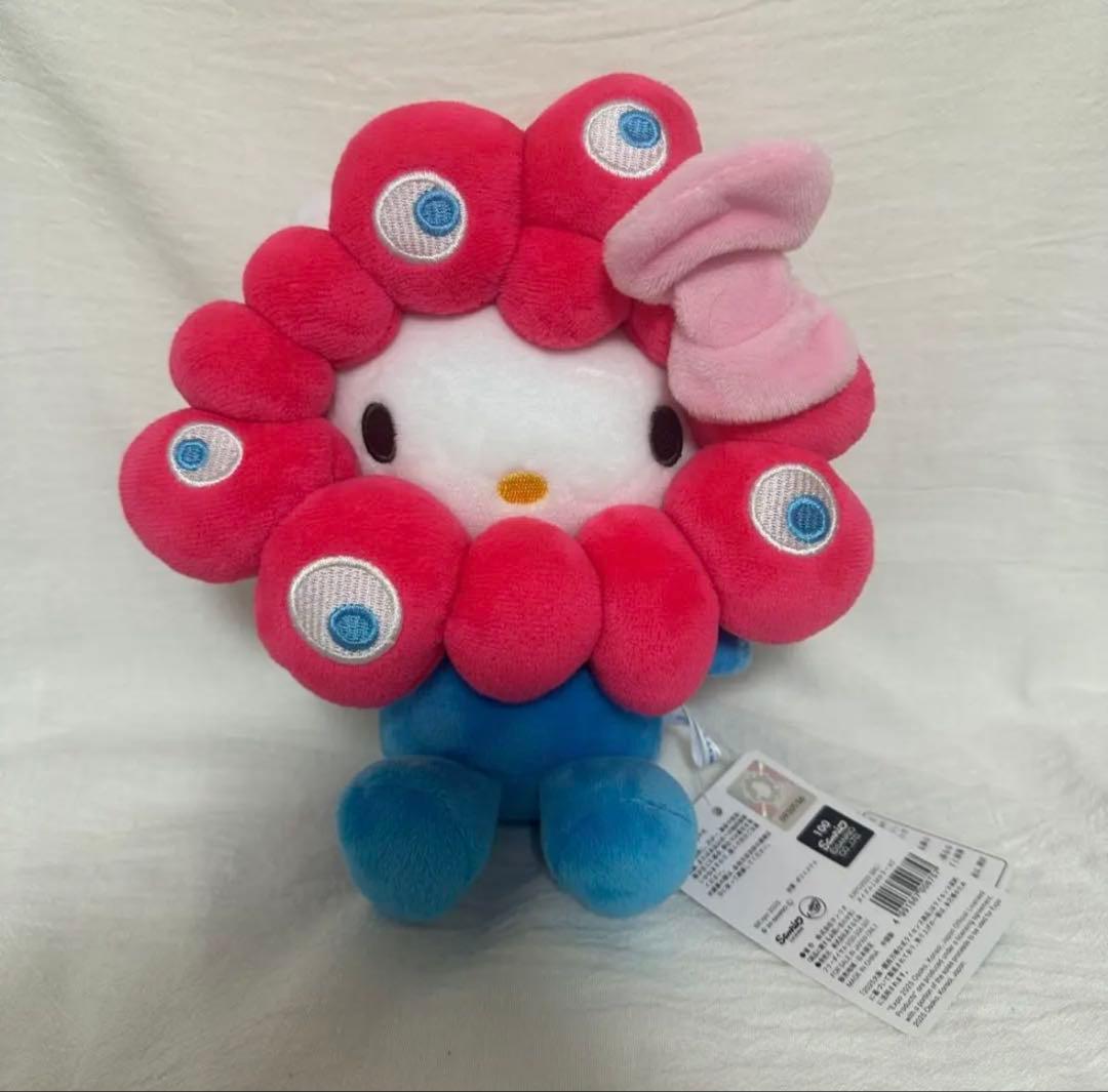 ＜美品＞会場限定カラー　ハローキティ　ミャクミャク　なりきりぬいぐるみ　M