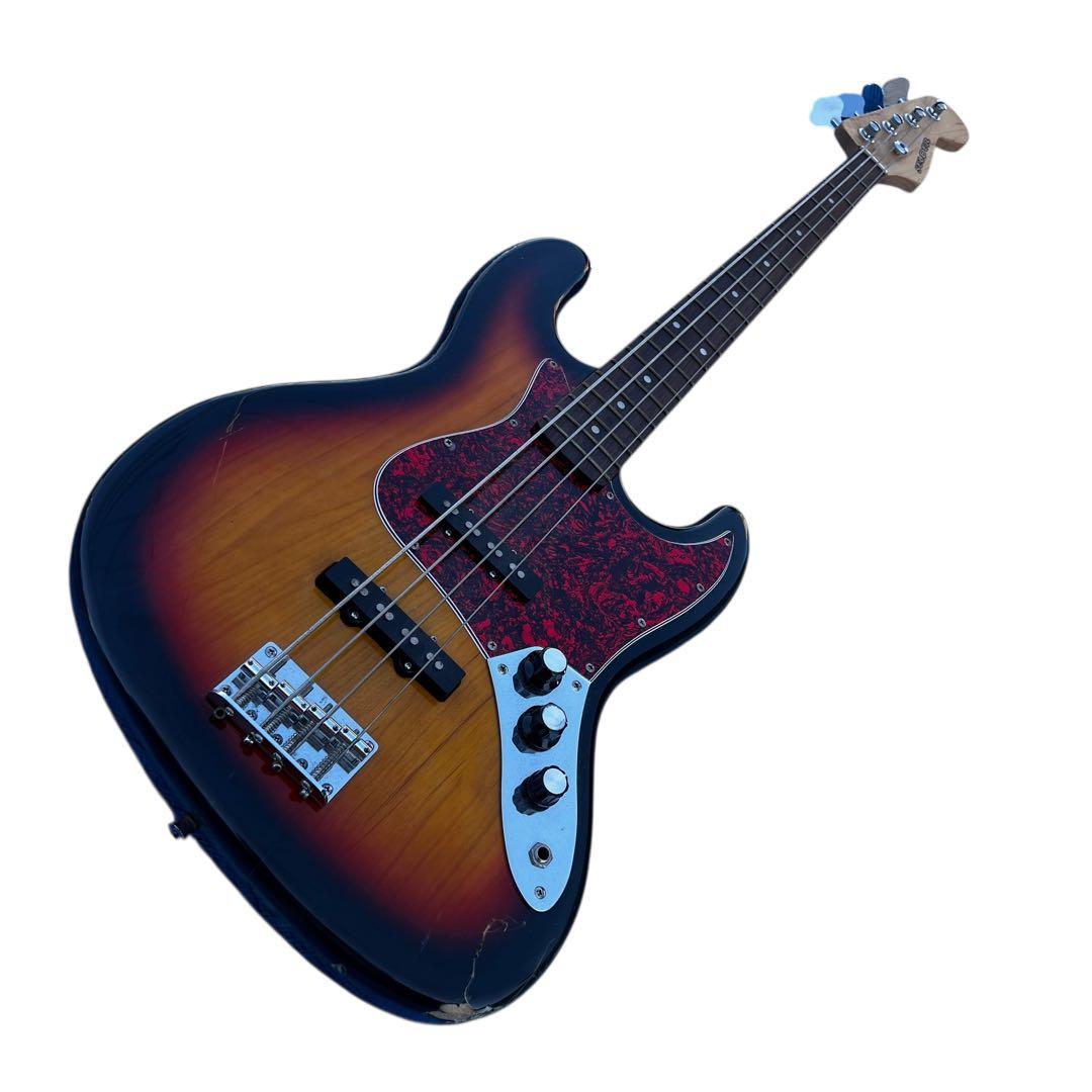 美品 Selder ジャズベース 初心者向けエレキベース ジャズベ サンバースト