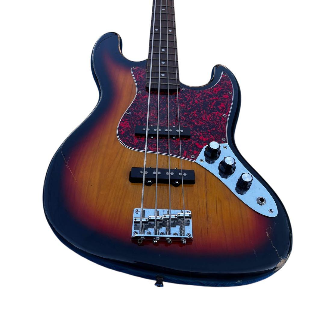 美品 Selder ジャズベース 初心者向けエレキベース ジャズベ サンバースト