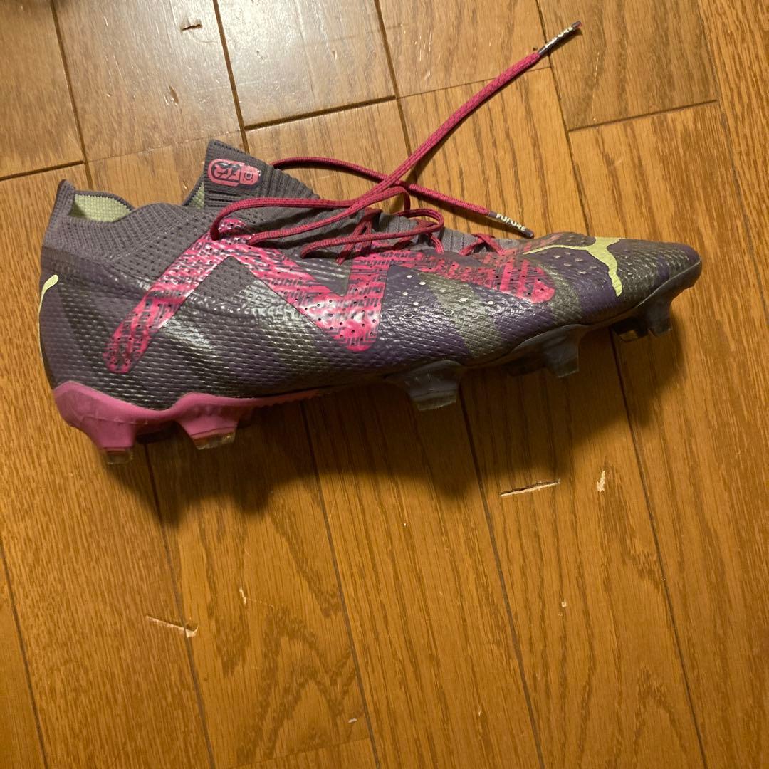 Puma スパイクシューズ グレー/ピンク FG