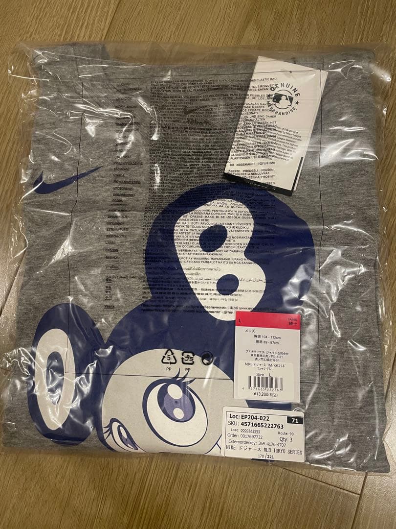 【完売品】MLB ドジャース Dodgers村上隆 Tシャツ Lサイズ