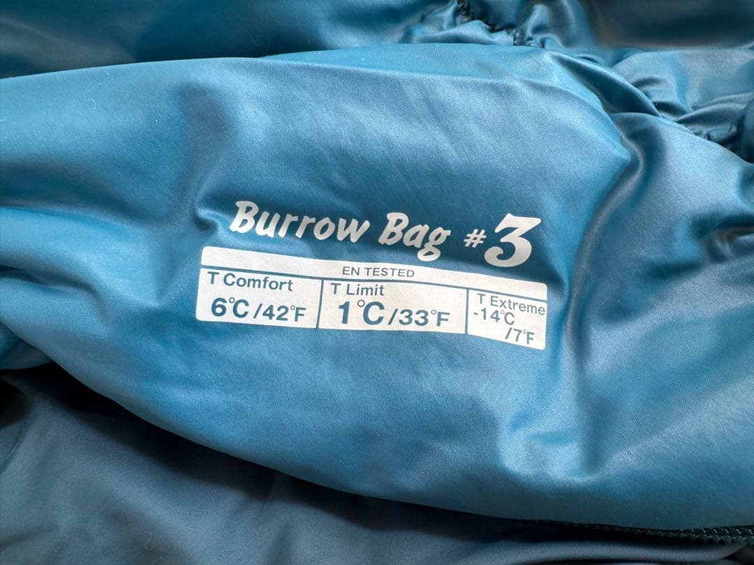 モンベル(mont-bell) 寝袋 バロウバッグ #3 バルサム ブルー