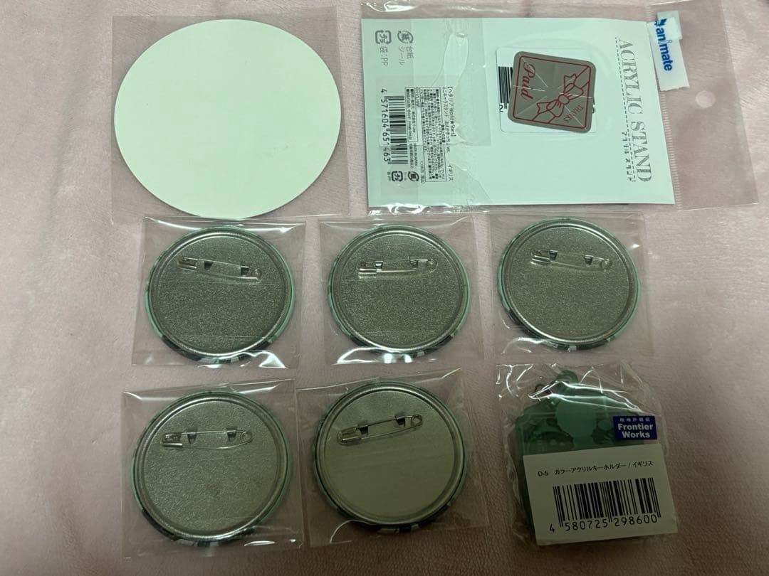 ヘタリア イギリス 執事 Webくじ 缶バッジ アクリルスタンド アクキー 8点