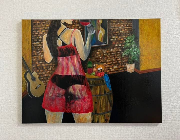 絵画｜原画｜油絵｜Interior Art｜The chilling girl