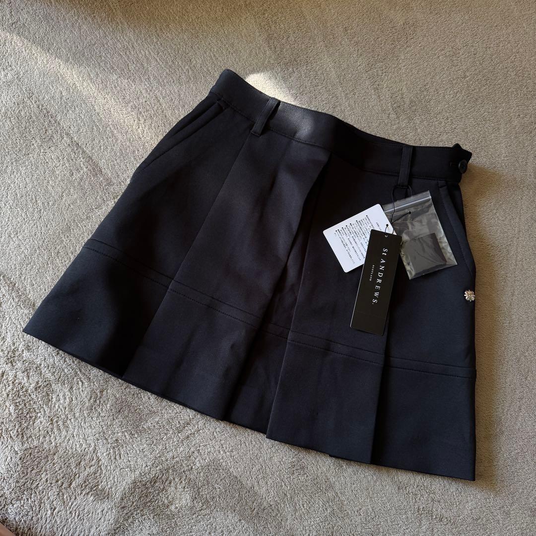 最終価格【セントアンドリュース】新品未使用ブラックフレアスカート