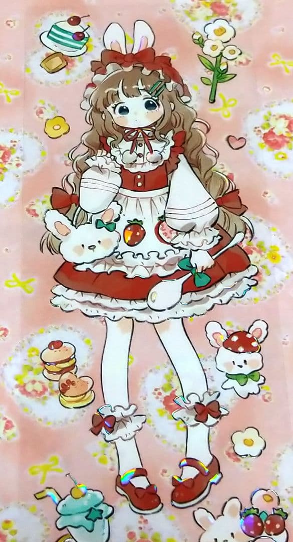 J954＃果汁气泡(贝壳光)当季限定切り売り海外人物マステ女の子