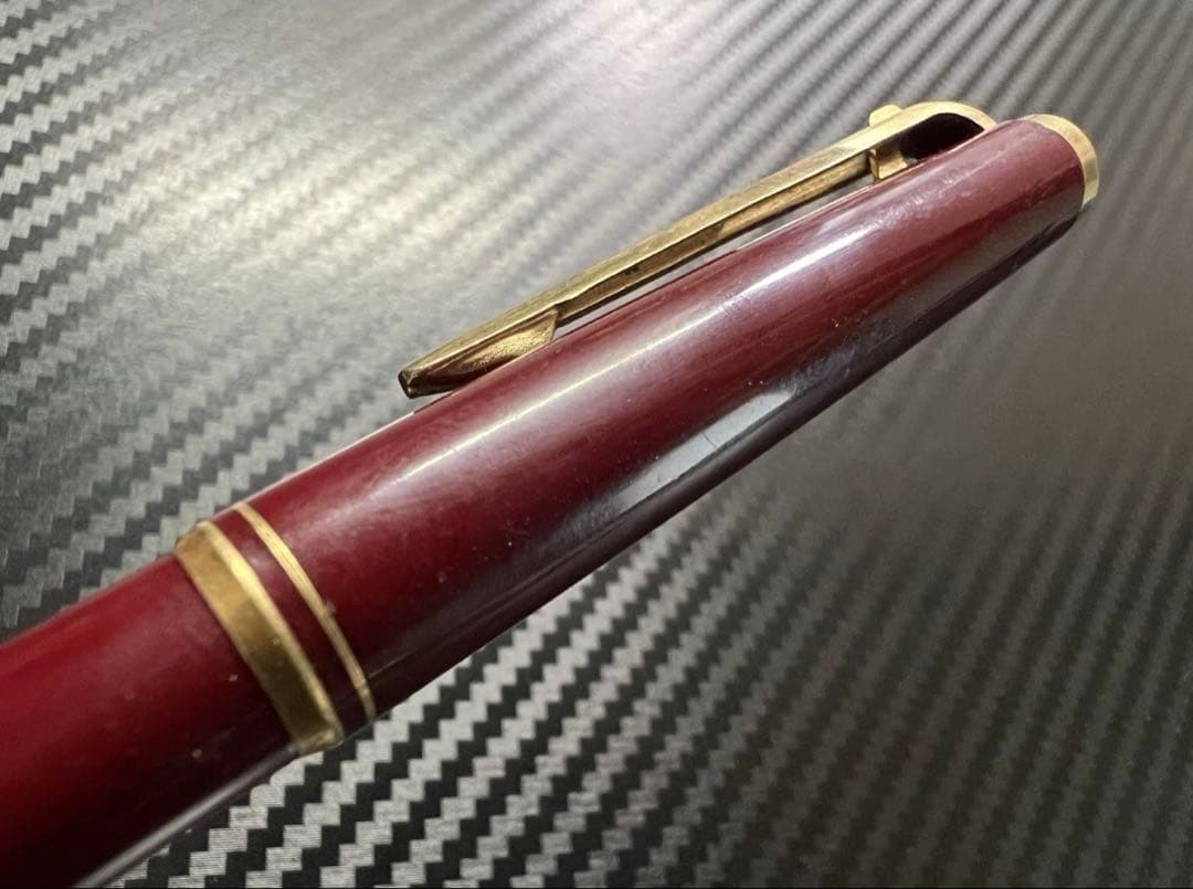 美品 モンブラン 281 ボルドー ボールペン 非売品アタッチメント付