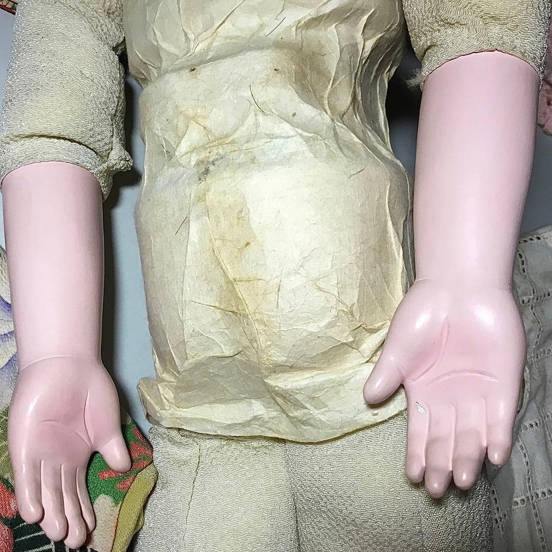 市松人形◆松乾斎 / まつ毛 / 50㎝◆抱き人形 お座り人形 大正ロマン