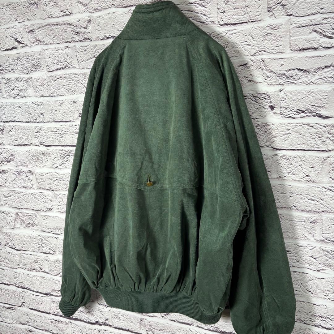 Vintage スウィングトップ スエード Lsize 裏地チェック 豪華ボタン