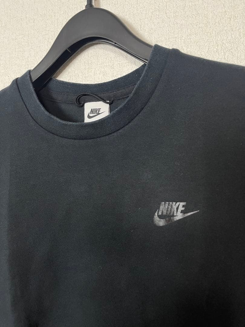 【希少】NIKE クルーネック版 テックフリース セットアップ 黒M 極美品