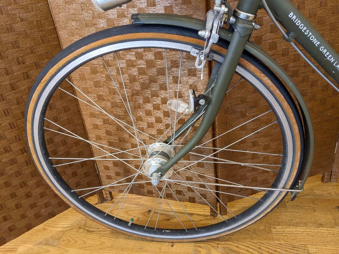 U068 自転車　ブリヂストン　グリーンレーベル　LEDオート