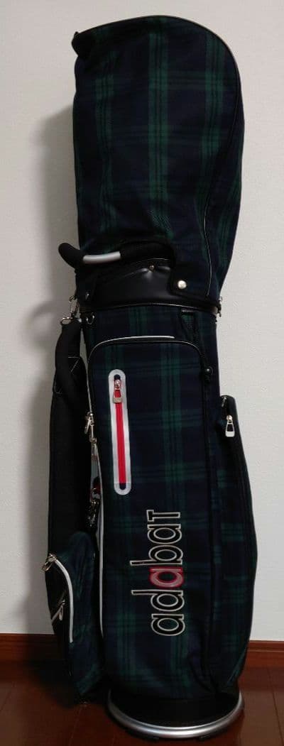 adabat チェック柄キャディバッグ