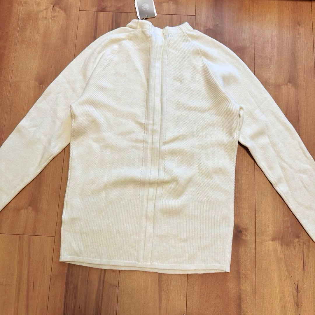 薄手ニット　ツイルスカート　ベージュ　春秋冬　セットアップ　スリーライン　新品