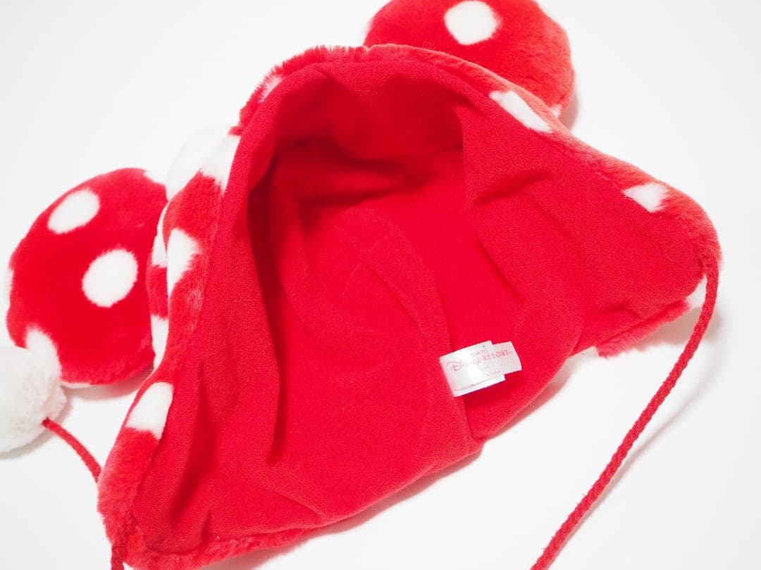 ディズニー　ミニー　 ファンキャップ 　手袋　ミトン　赤 水玉　パルパルーザ