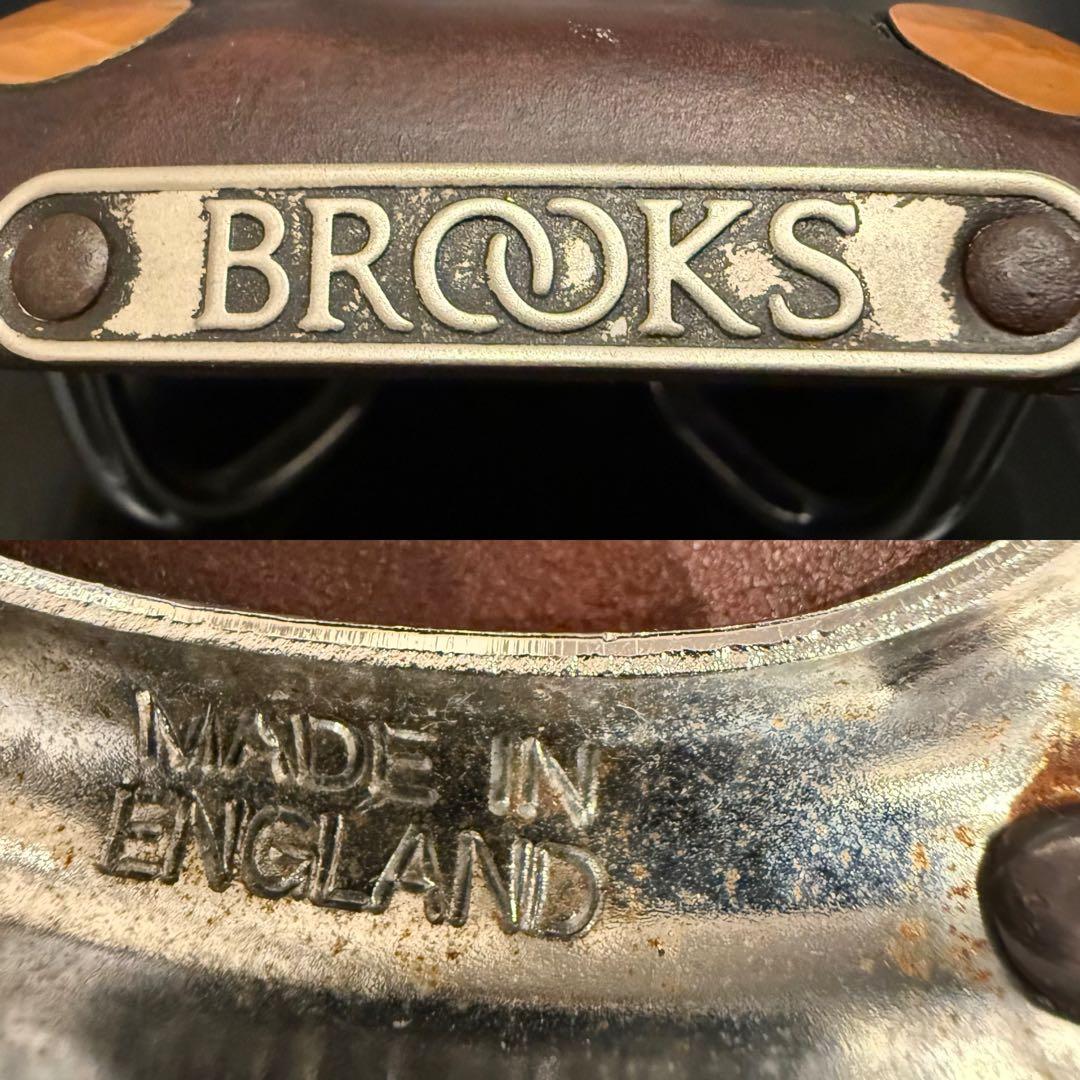 BROOKS ブルックス　レザーサドル　ブラウン茶